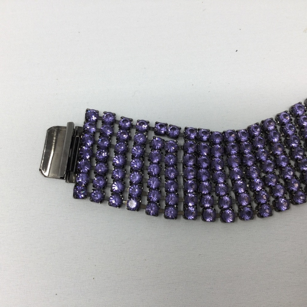 Sparkly Lavender Rhinestone Bracelet